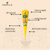 Kokila Bridal Special Premium Gold Mehendi Cones - 1 Box (12 Cones - 35g Each Cone) - 100% Natural, No Chemicals used