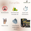 Kokila Unisex Hair Color Shampoo Enriched With Almond Oil in Just 5 Minute, Long-Lasting Instant Hair Color (Natural Black)