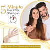 Kokila Hair Color Shampoo - Dark Brown for Men & Women | No Ammonia - No Paraben | 10 Pair Free Gloves