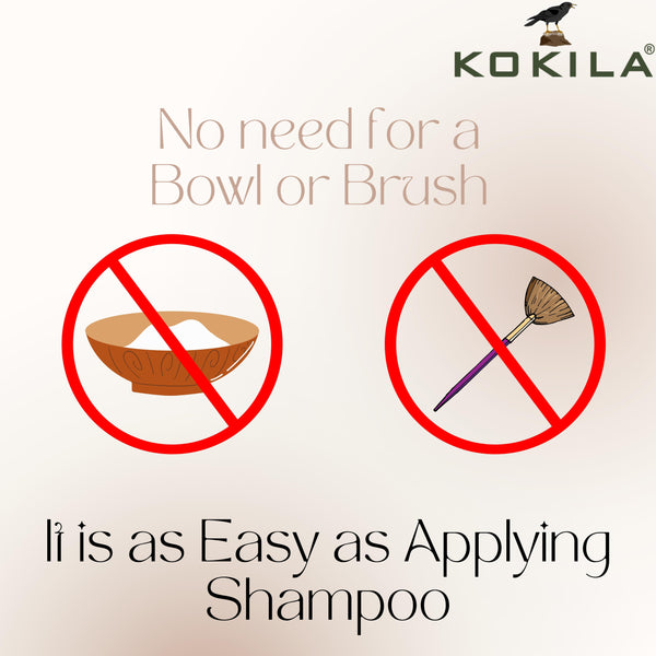 Kokila Unisex Hair Color Shampoo Enriched With Almond Oil in Just 5 Minute, Long-Lasting Instant Hair Color (Burgundy)