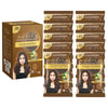 Kokila Unisex Hair Color Shampoo Enriched With Almond Oil in Just 5 Minute, Long-Lasting Instant Color (Natural Brown)