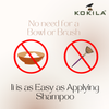 Kokila Unisex Hair Color Shampoo Enriched With Almond Oil in Just 5 Minute, Long-Lasting Instant Hair Color (Natural Black)