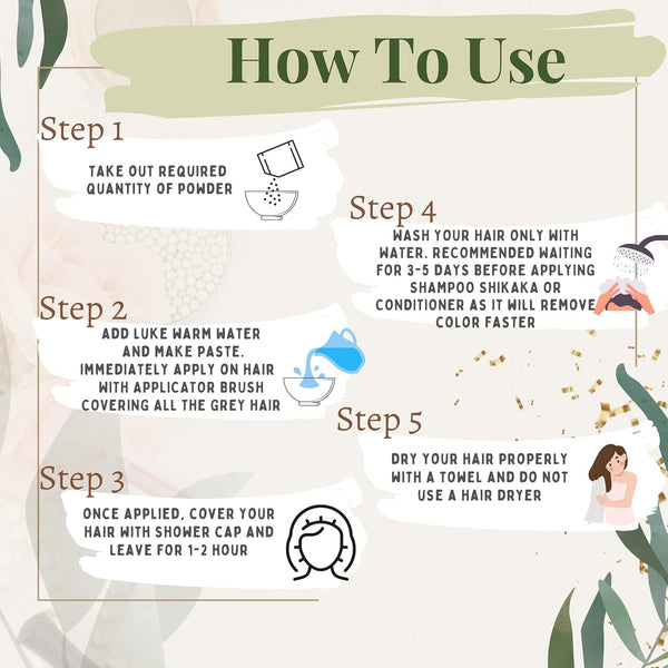 Kokila 100% Natural Safe hair Color | Henna, Indigo & 11 Precious Herbs | Shades available- Soft Black, Natural Brown, Burgundy | 1 Pack - (2 Pouches 100gm Each)