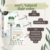 Kokila 100% Natural Safe hair Color | Henna, Indigo & 11 Precious Herbs | Shades available- Soft Black, Natural Brown, Burgundy | 1 Pack - (2 Pouches 100gm Each)