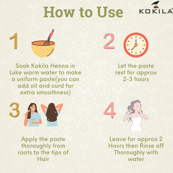 Kokila 100% Organic Natural conditioning Henna/Mehandi Powder, No chemicals, Combat Dandruff - 400gm